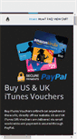Mobile Screenshot of itunesgiftvouchers.co.za